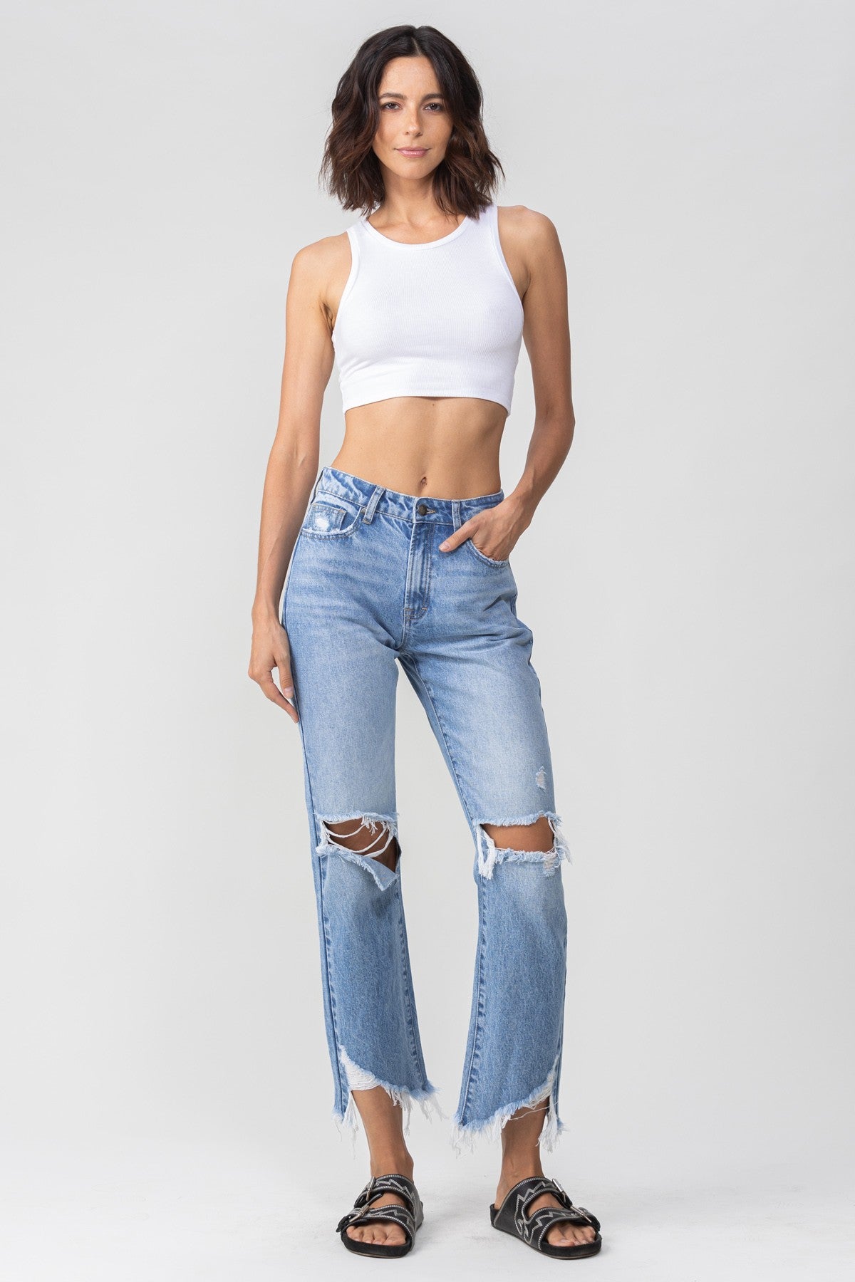 Bella Frayed Hem Jean
