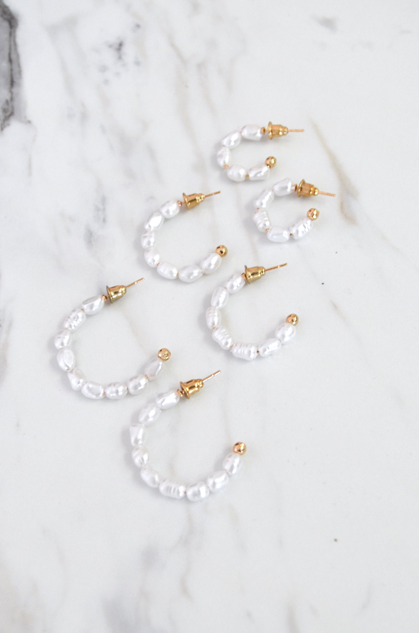 Pearl Trio Hoops