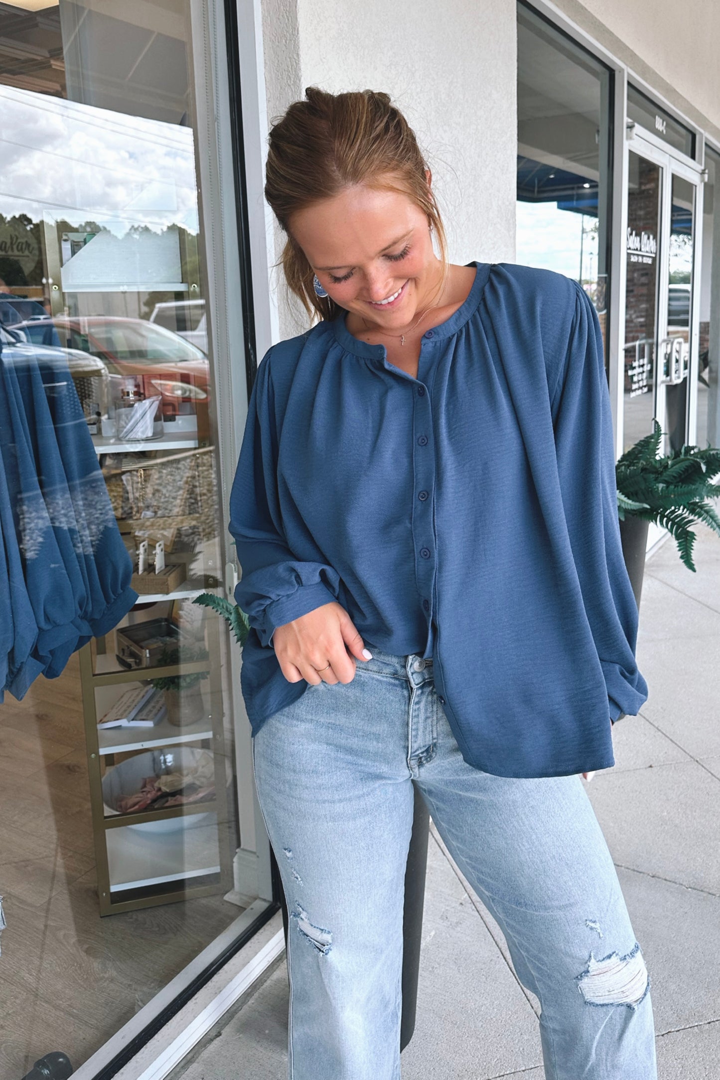 Eloise Button-Up Blouse