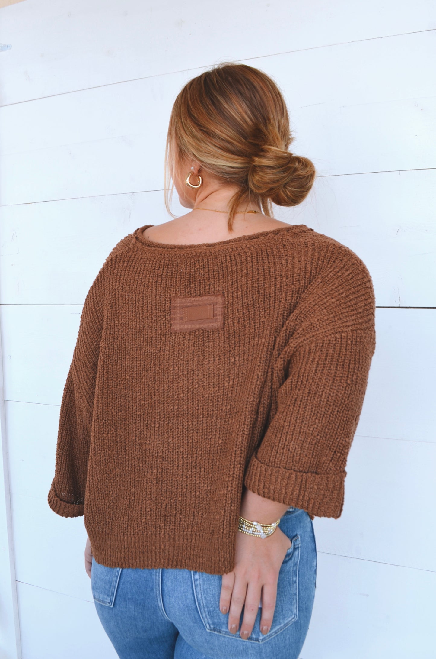 Landon Split-Neck Sweater
