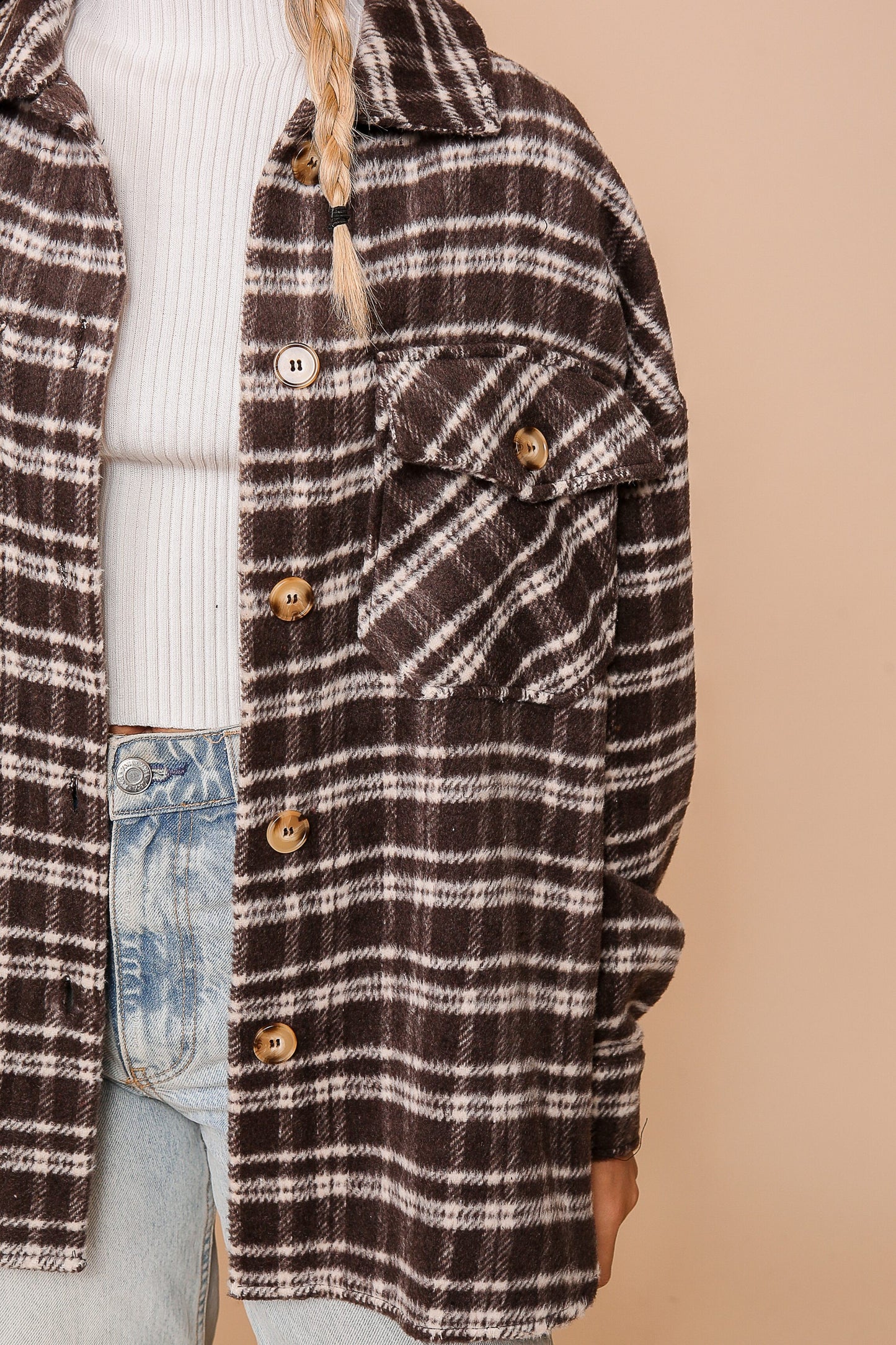 Cafe Collared Shacket