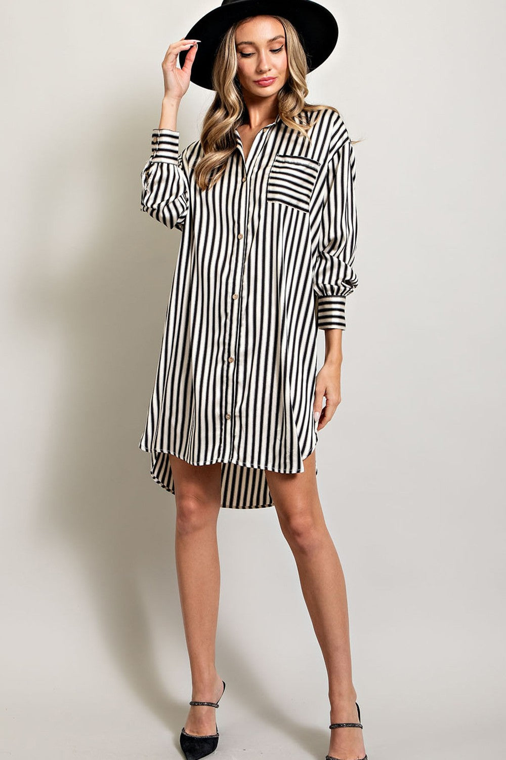 Cosmo Striped Mini Dress