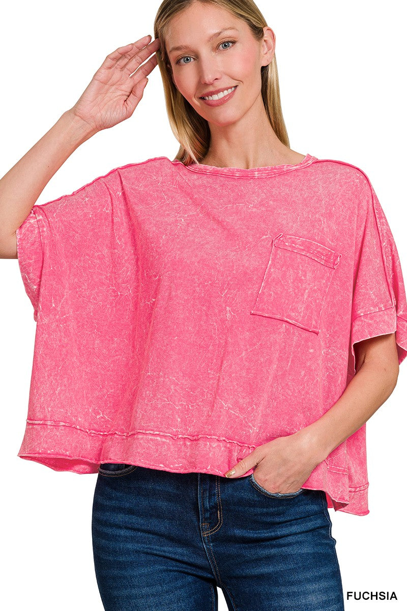 Crinkle Washed Tee