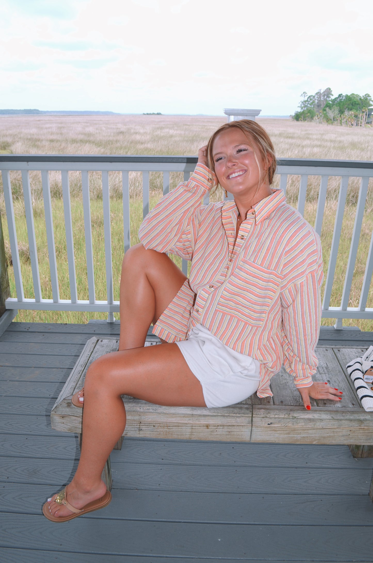Tristyn Striped Button-Down