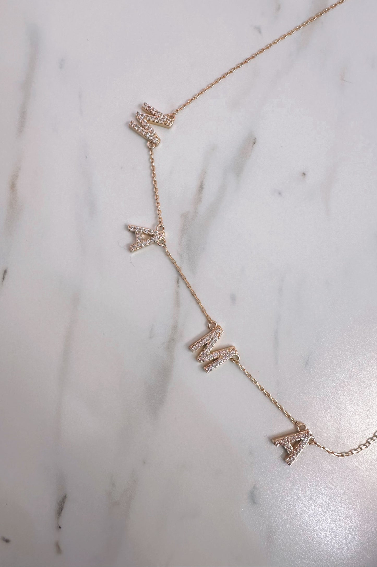 Pave Mama Necklace