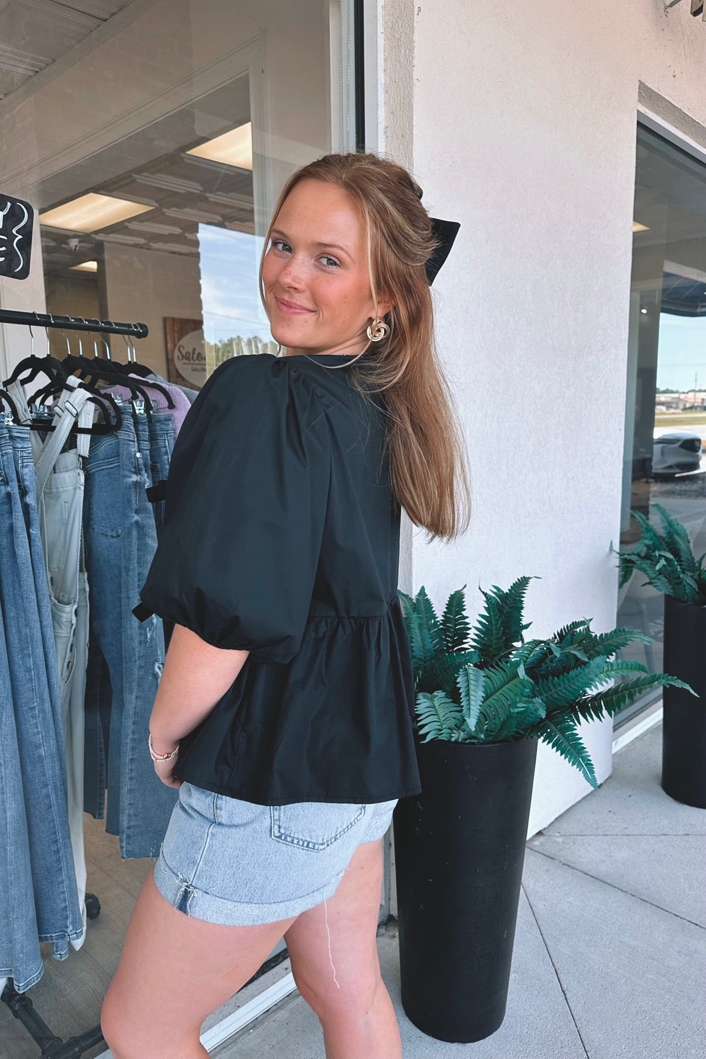 Karlee Tie-Front Blouse