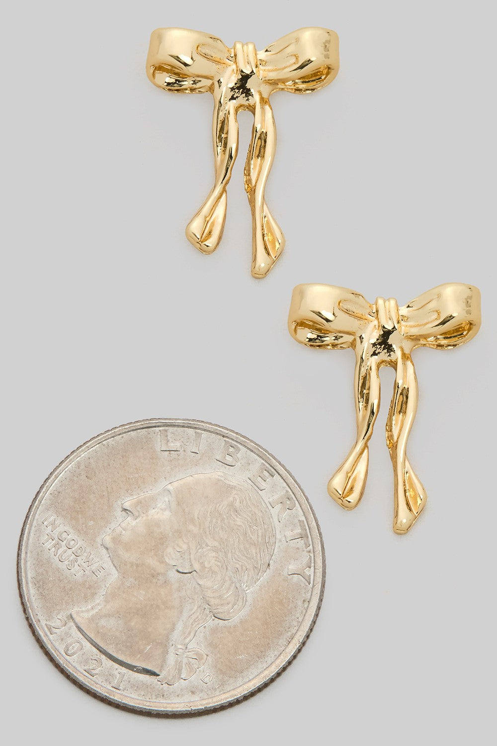 Brass Bow Studs
