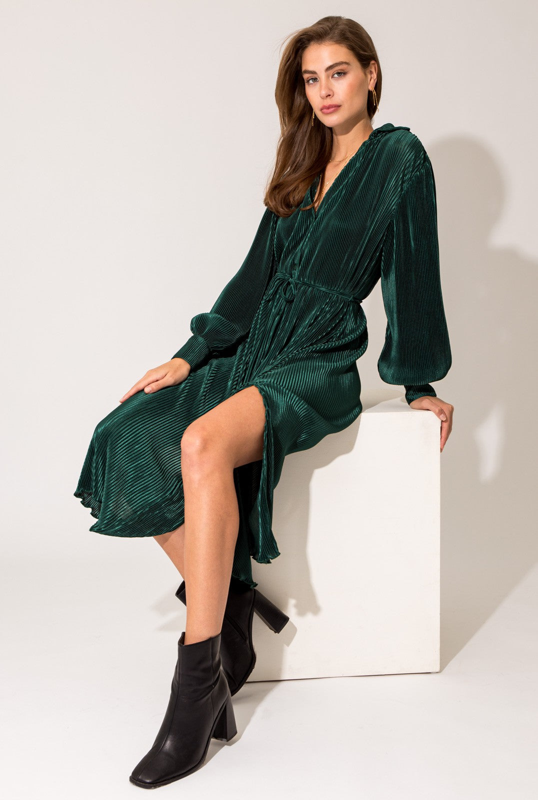 Dallas Plisse Dress