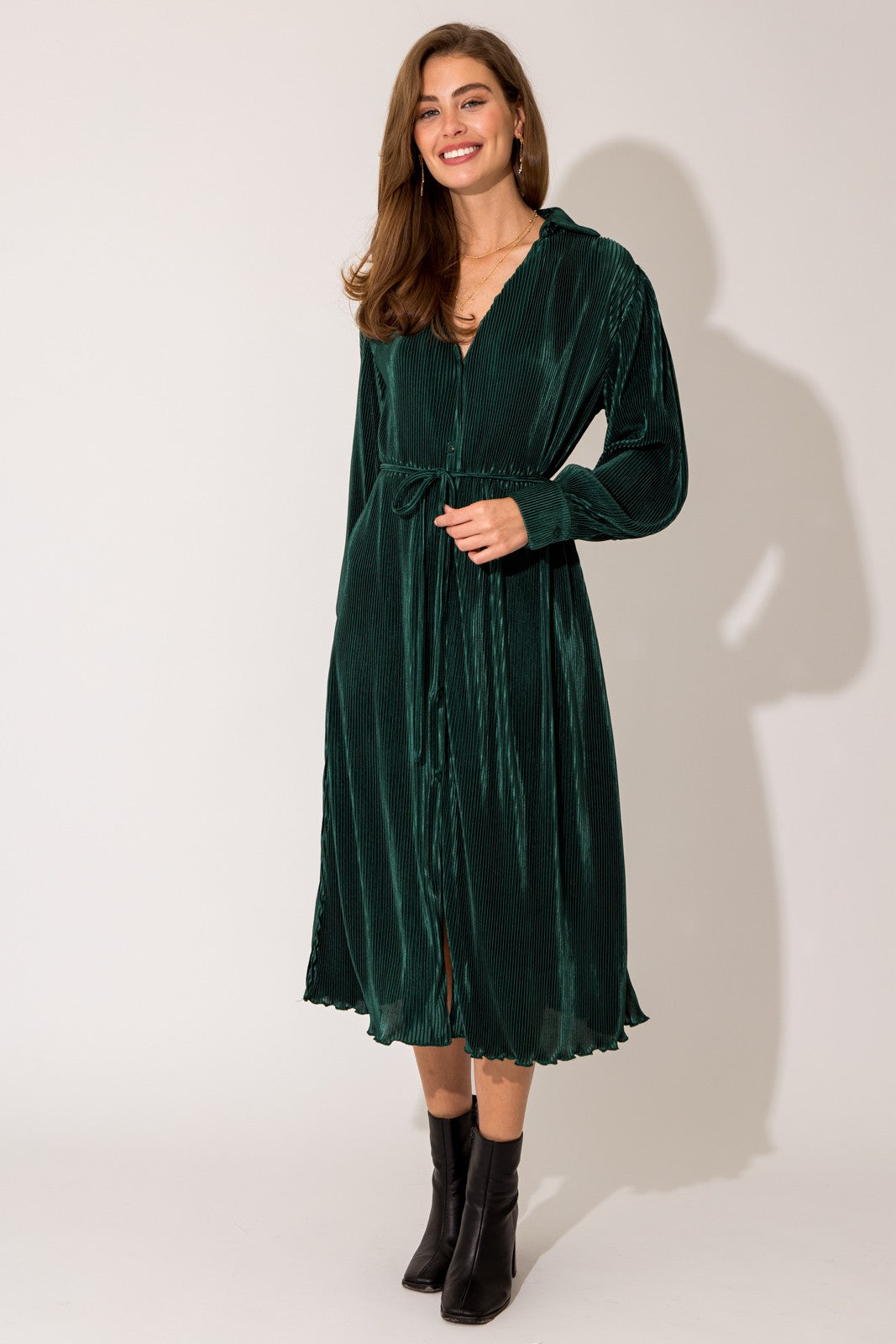 Dallas Plisse Dress