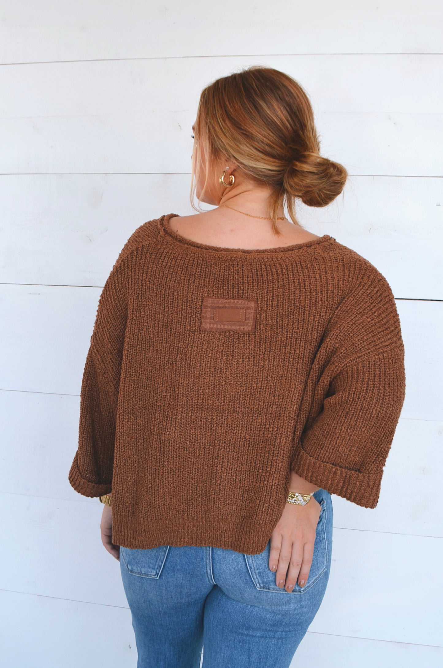 Landon Split-Neck Sweater