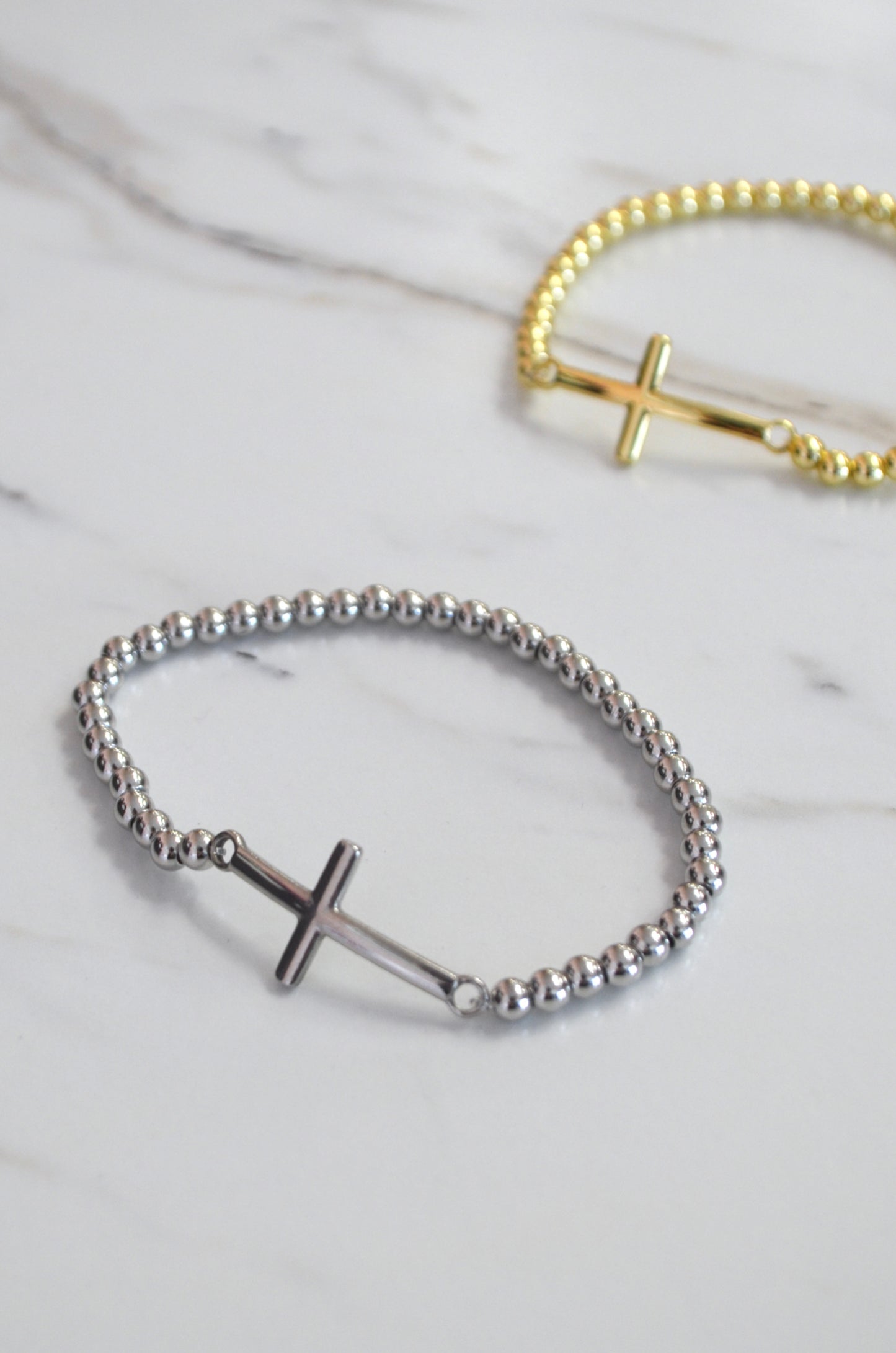 SS Cross Bracelet