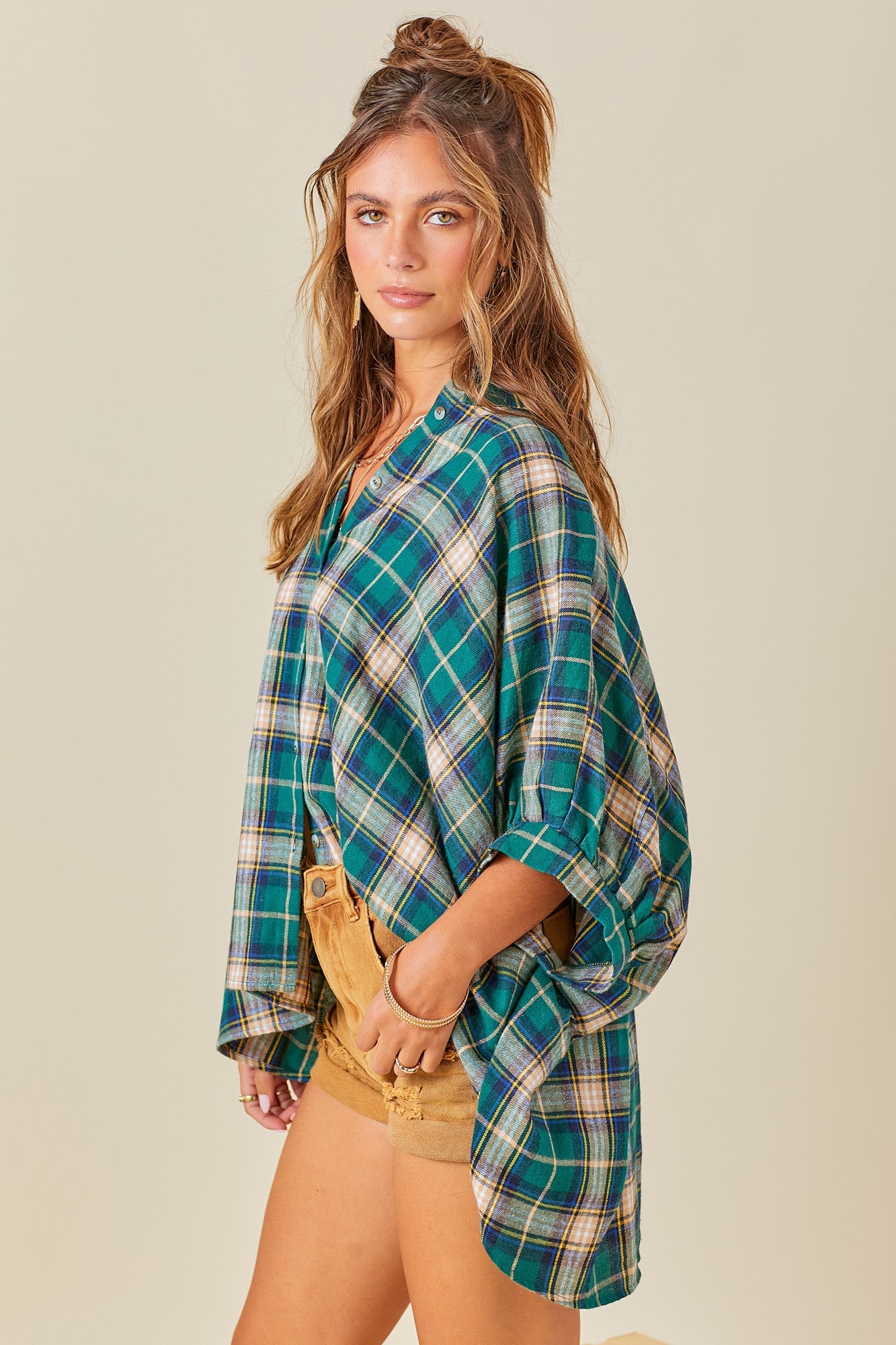 Easy Oversized Button-Up