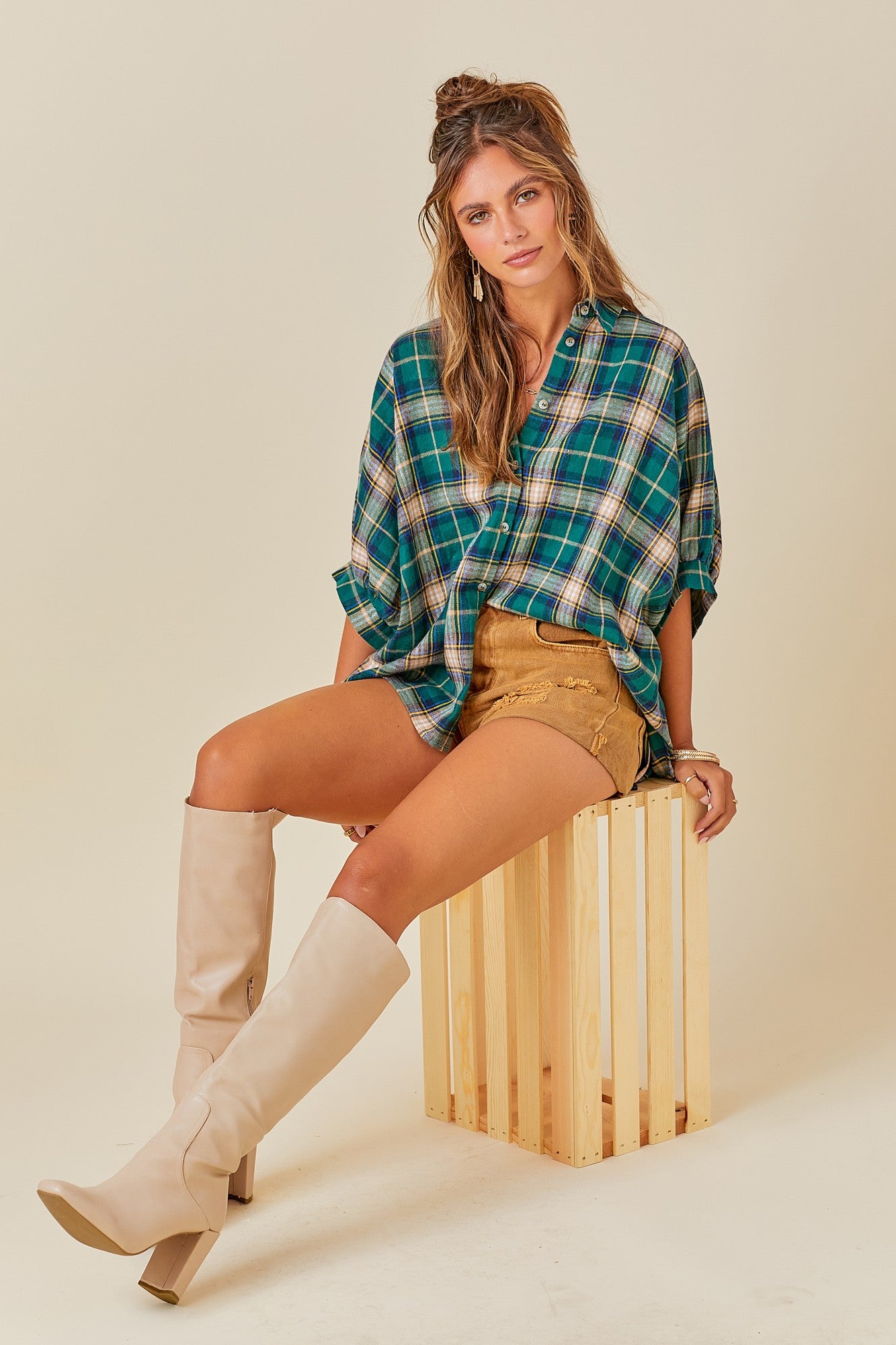 Easy Oversized Button-Up