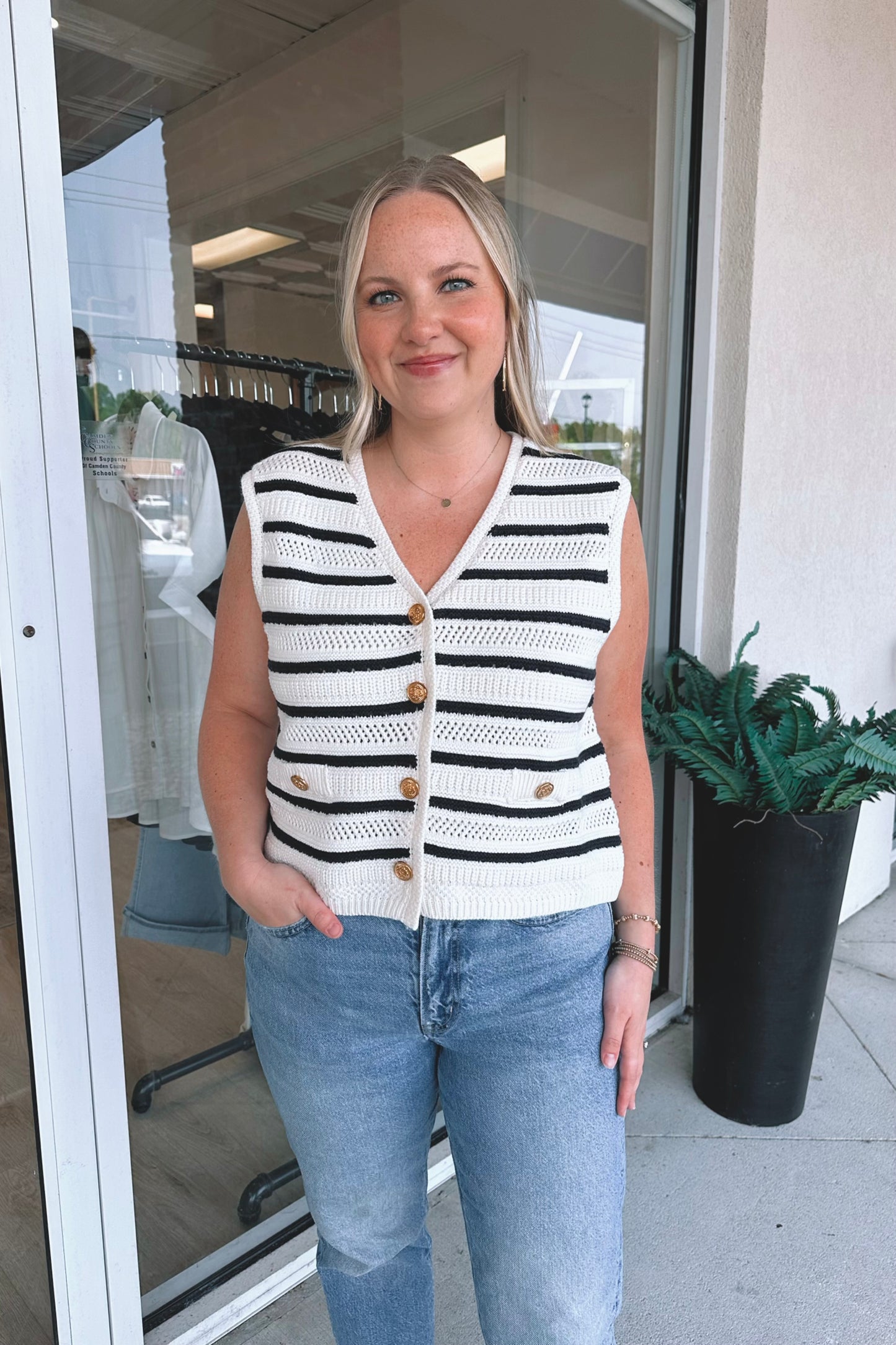High Seas Striped Vest