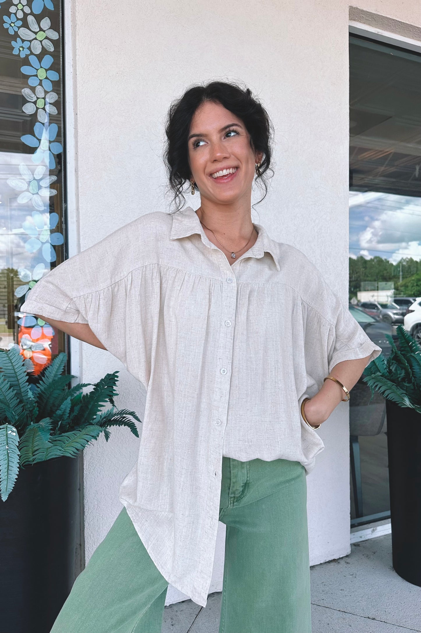 Kyler Button-Up Top