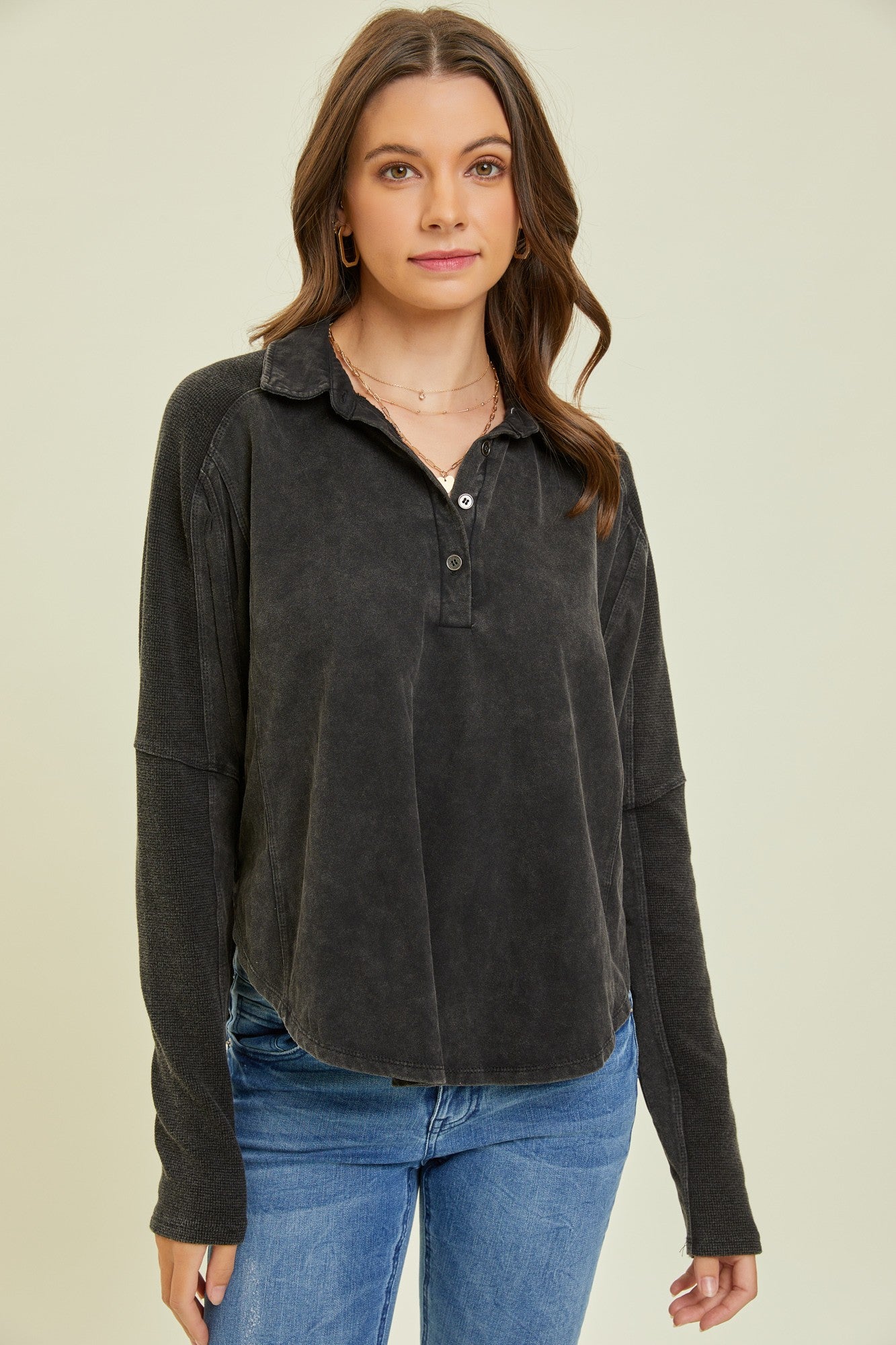 Henley Thermal Top