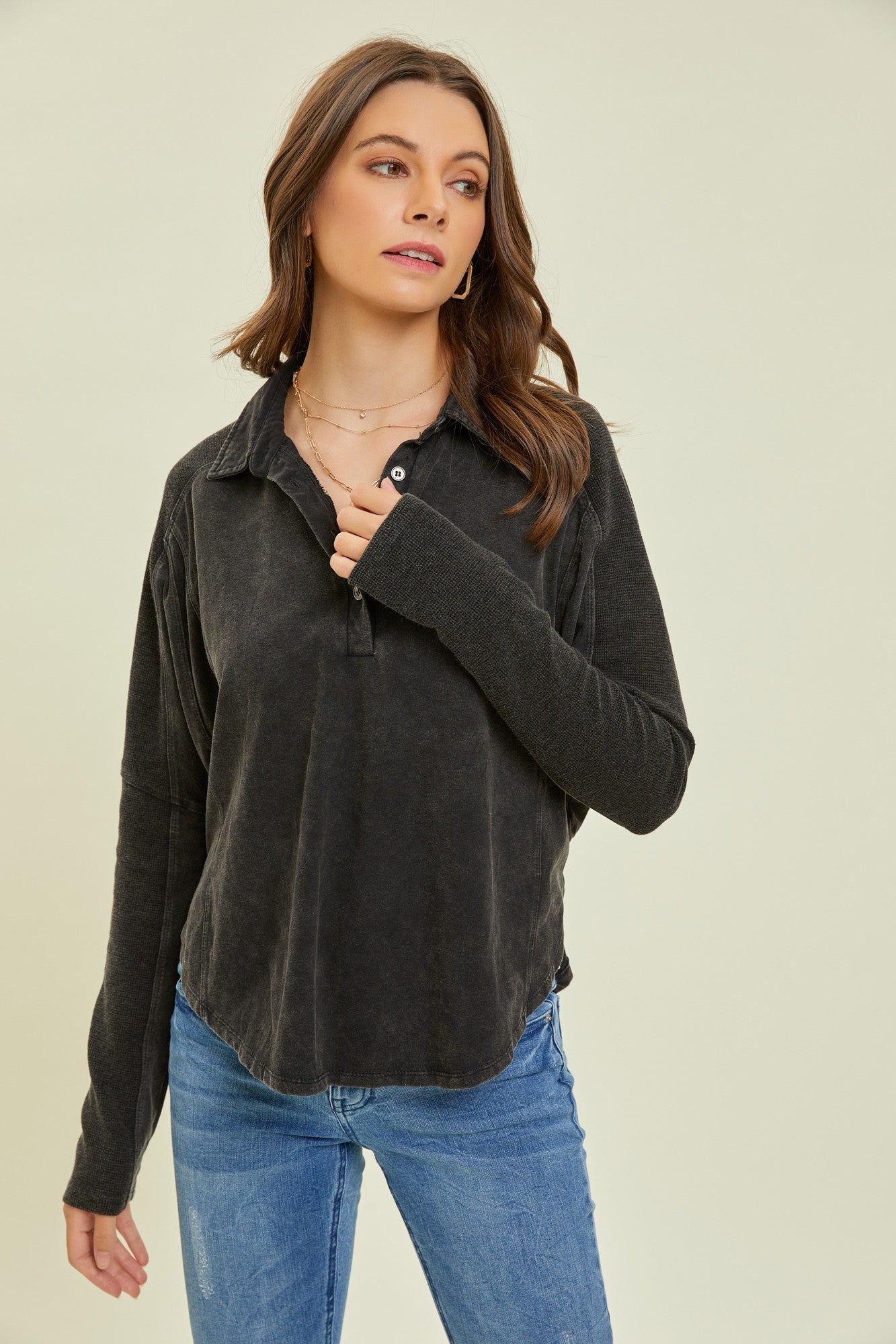 Henley Thermal Top