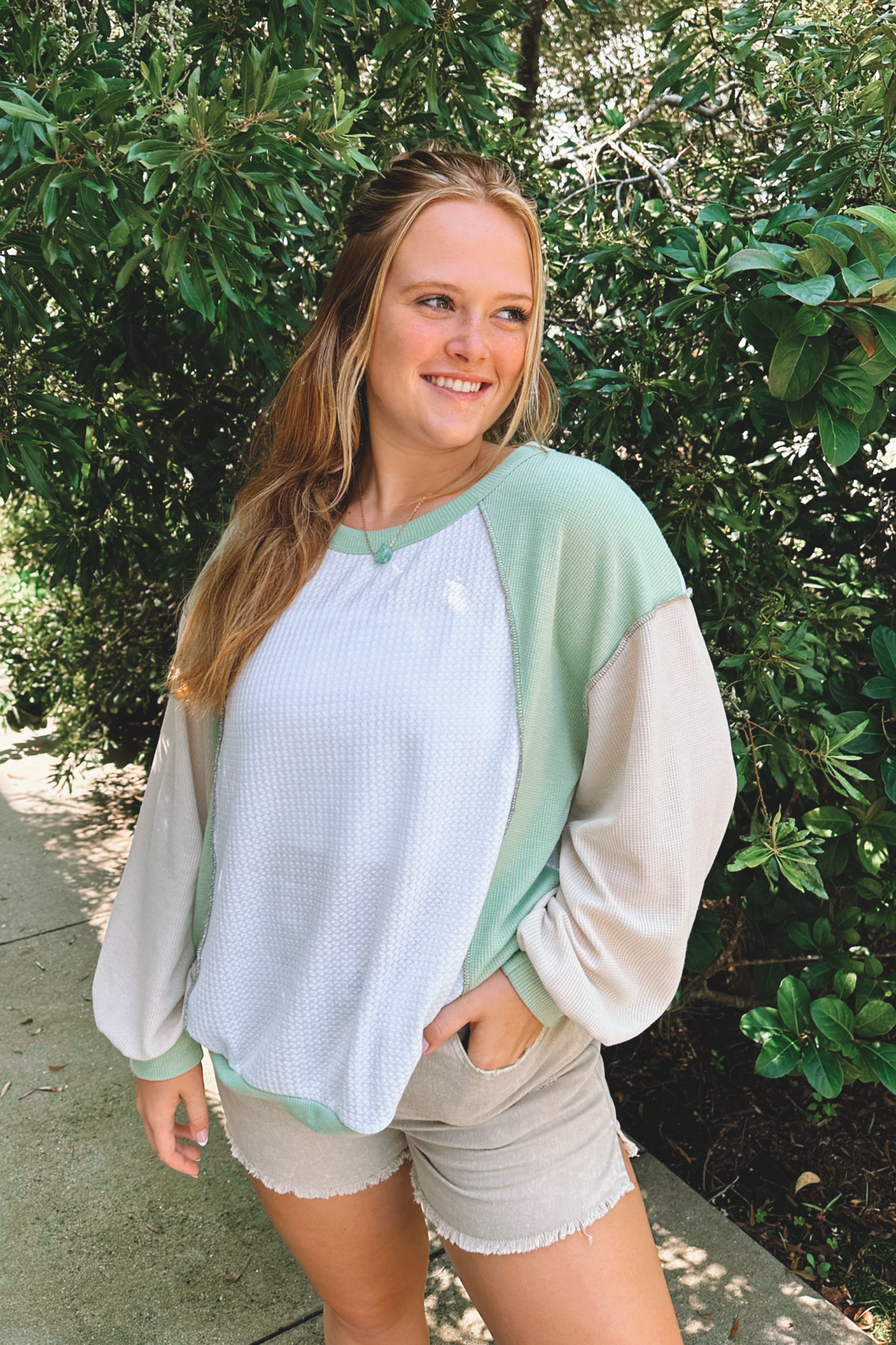 Courtny Colorblocked Top