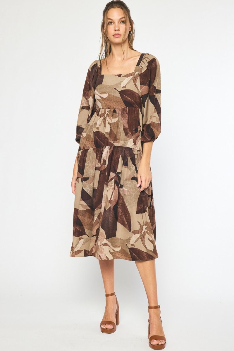 Leaf Midi Dress