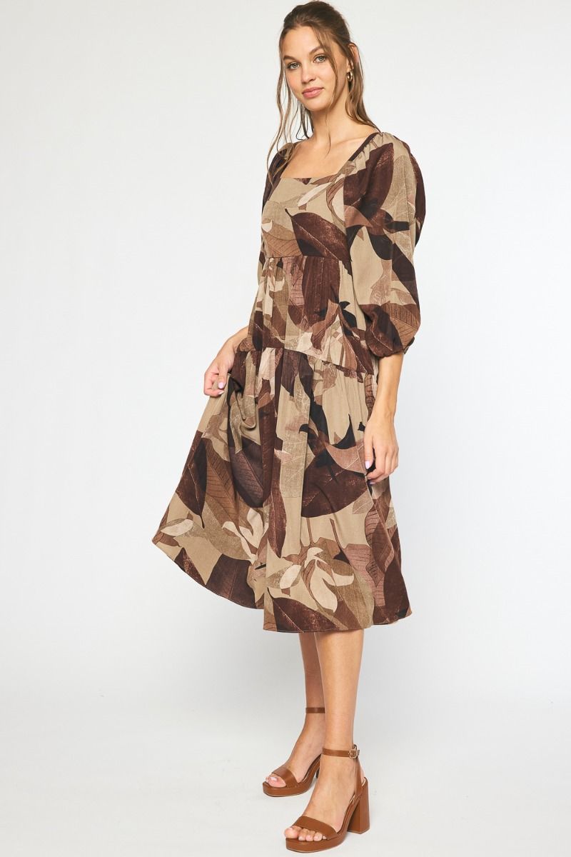 Leaf Midi Dress