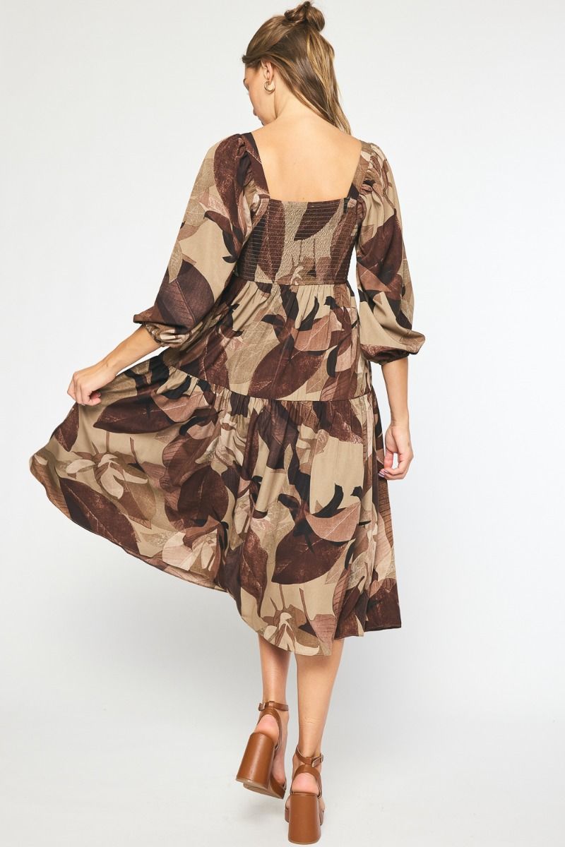 Leaf Midi Dress