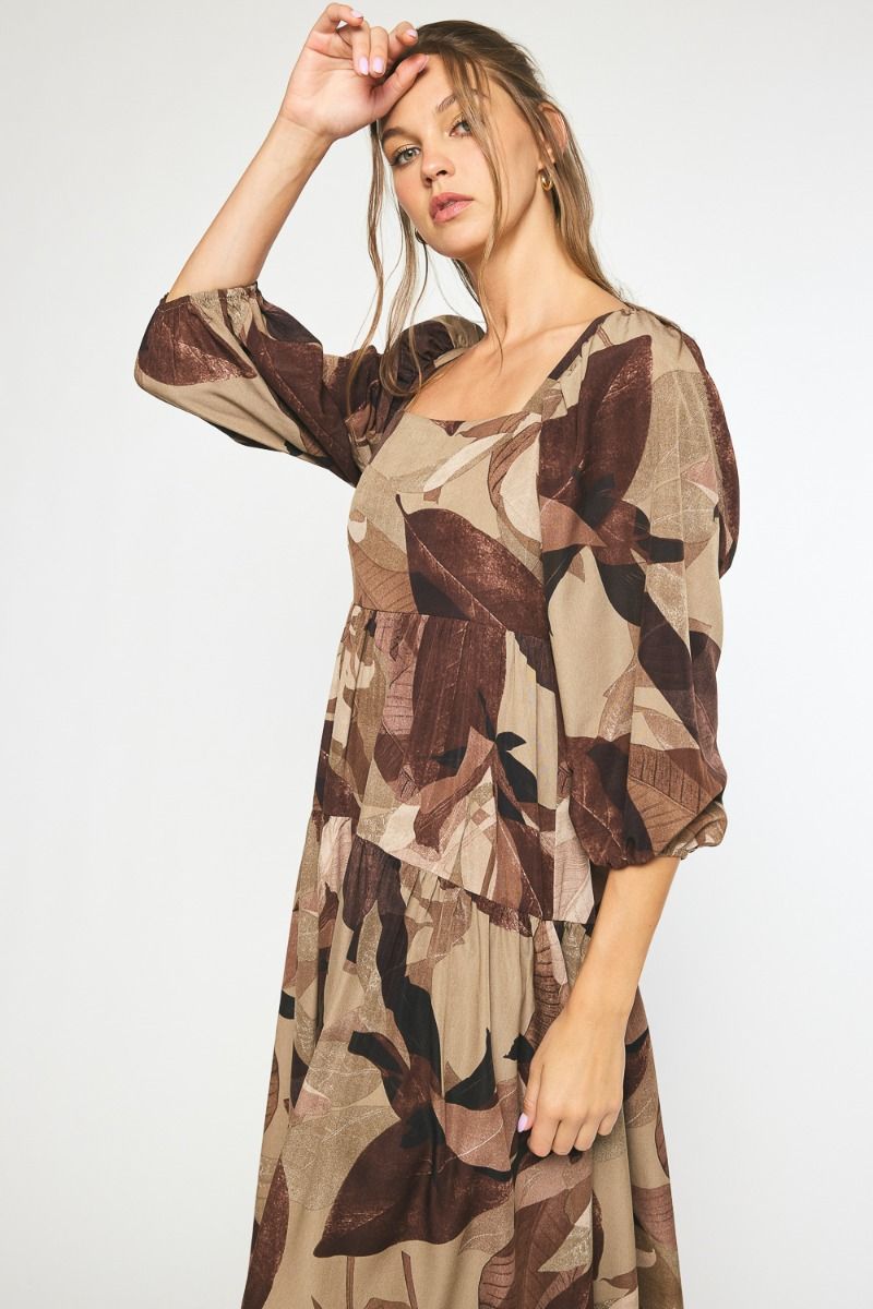 Leaf Midi Dress