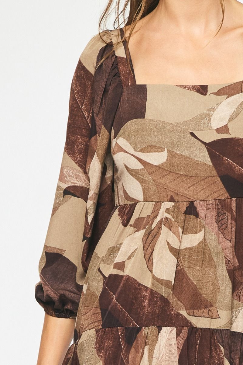 Leaf Midi Dress
