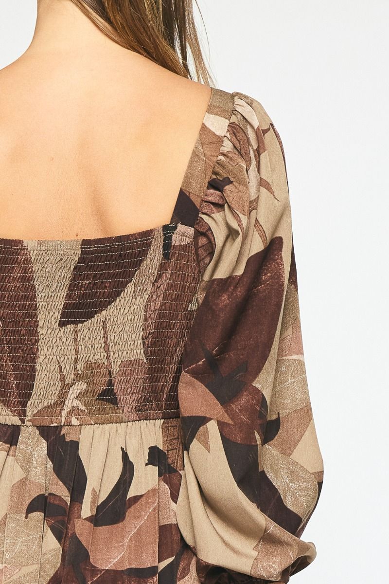 Leaf Midi Dress
