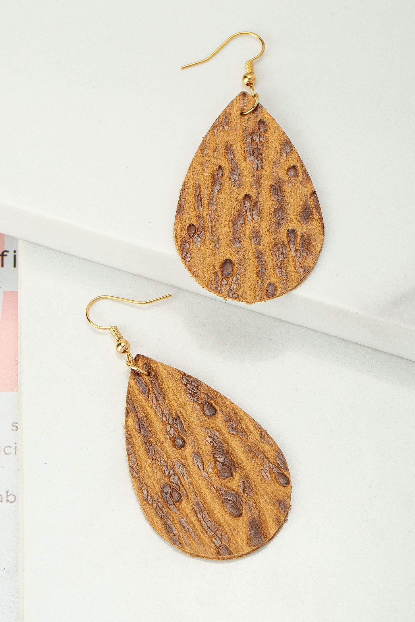 Leather Animal Earrings