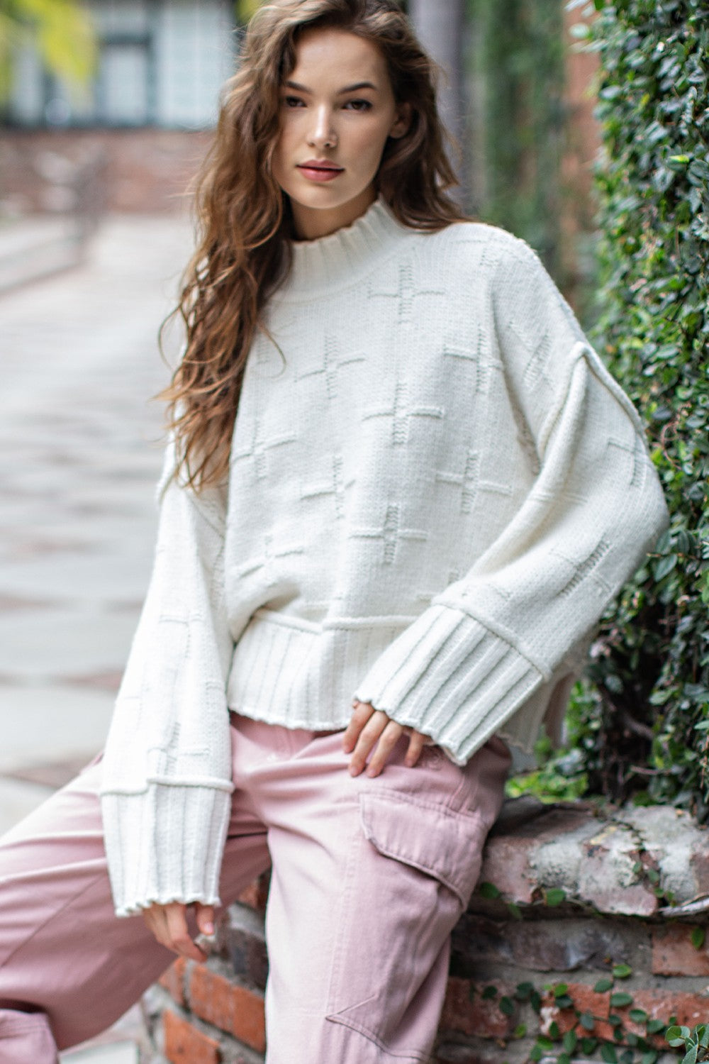 Munroe Cross Sweater