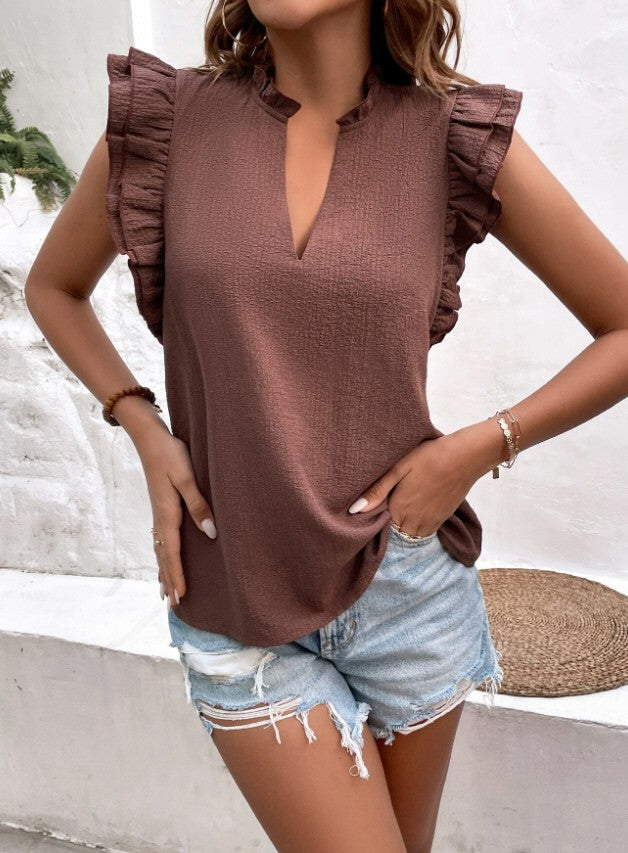 Natalie Ruffle Blouse
