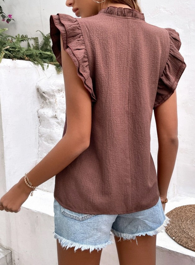 Natalie Ruffle Blouse