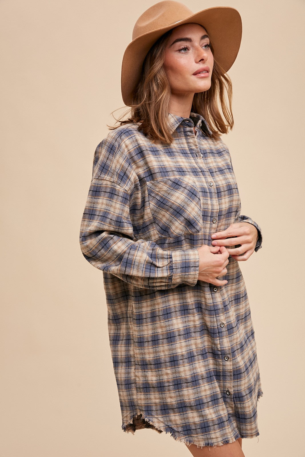 Penny Plaid Shirt Dress