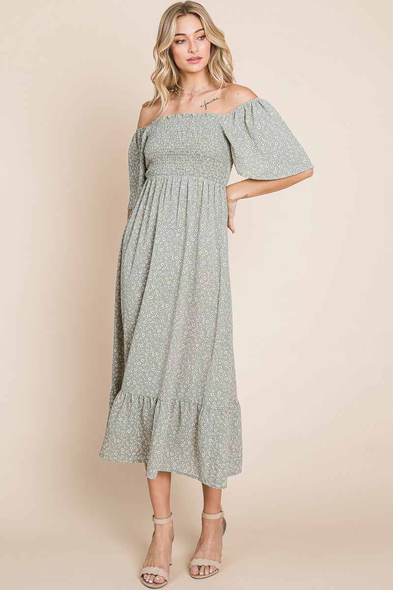Petra Floral Midi Dress