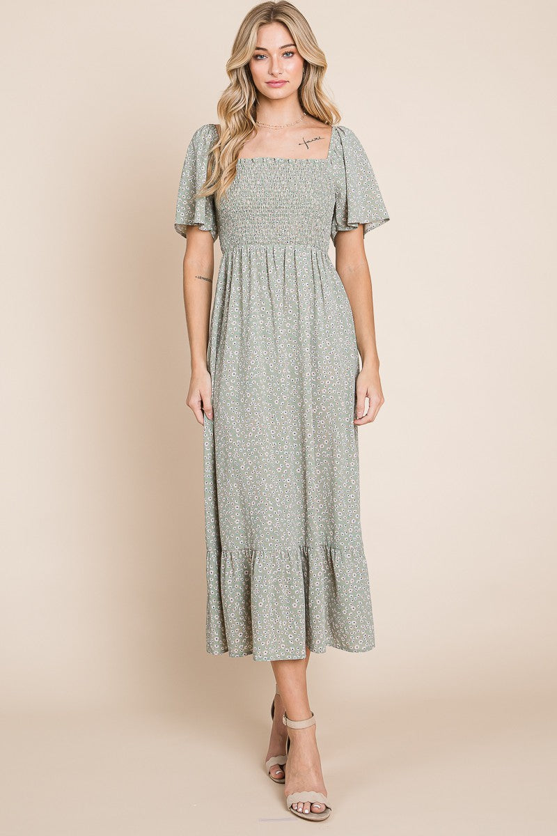 Petra Floral Midi Dress