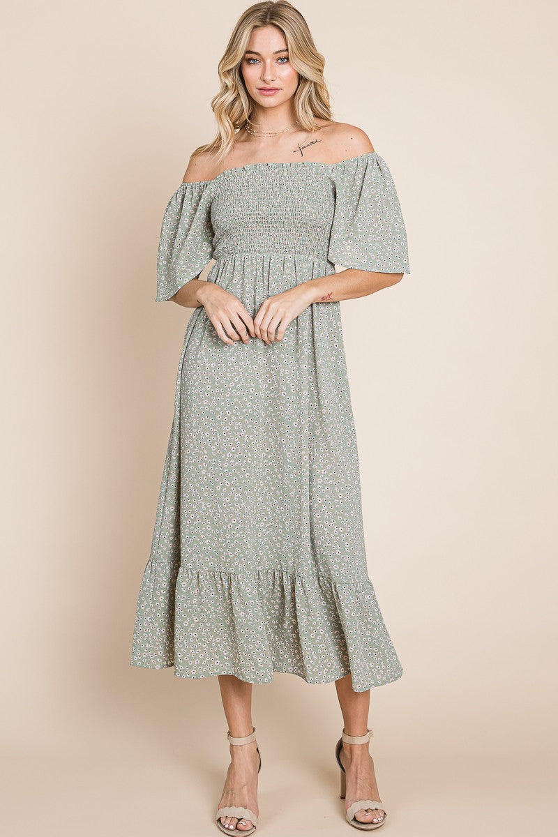 Petra Floral Midi Dress