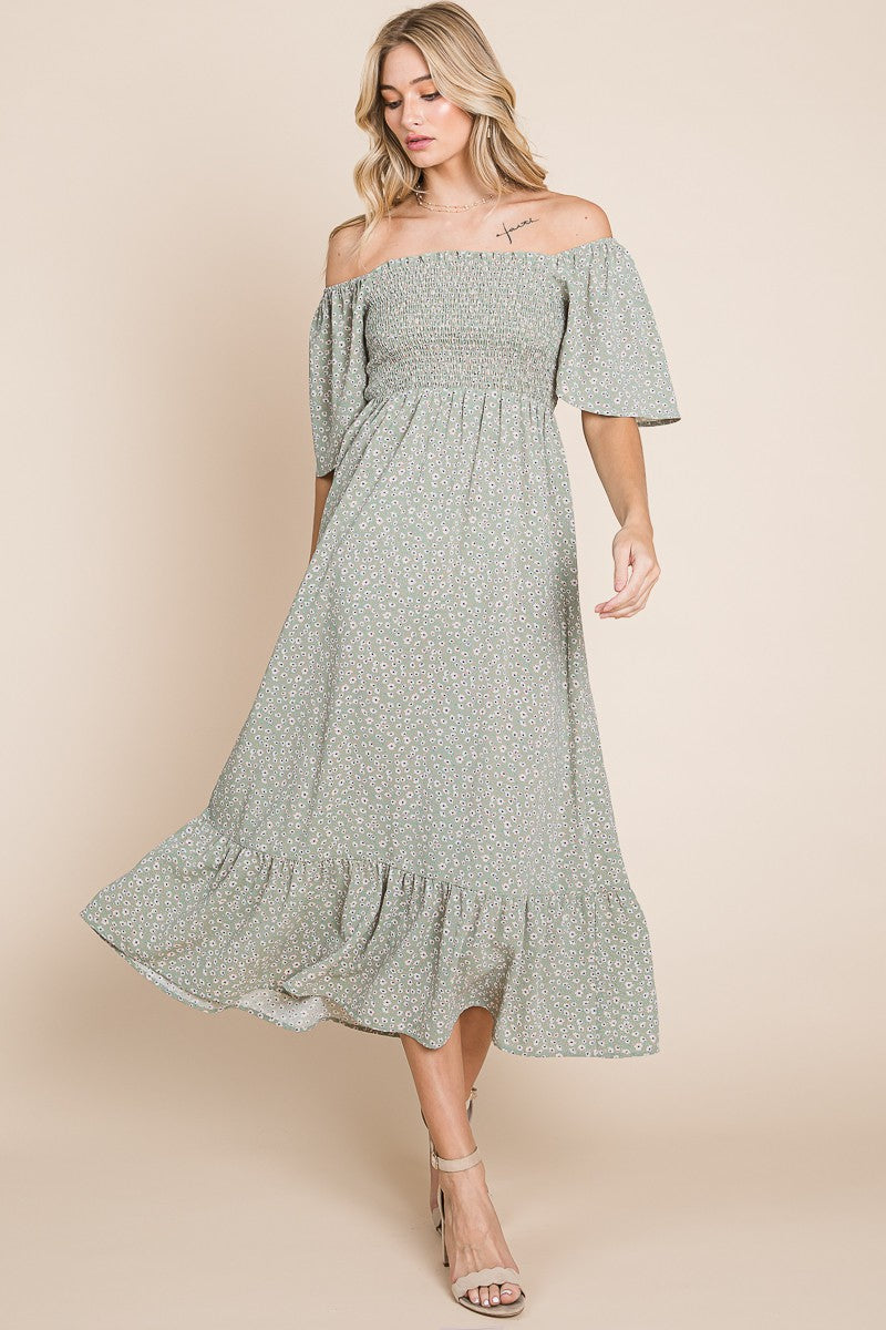 Petra Floral Midi Dress
