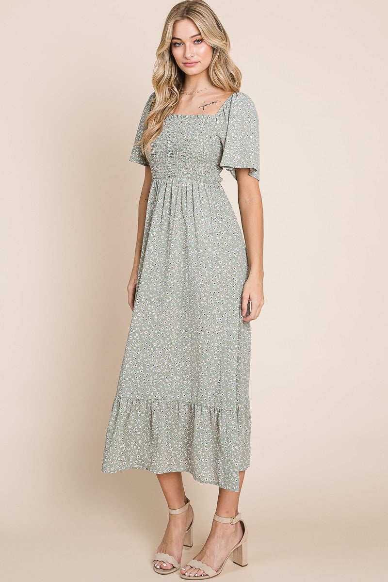 Petra Floral Midi Dress