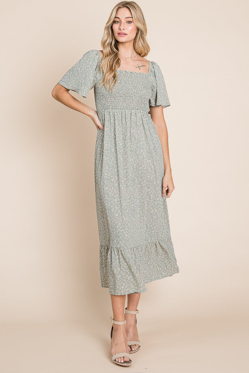 Petra Floral Midi Dress