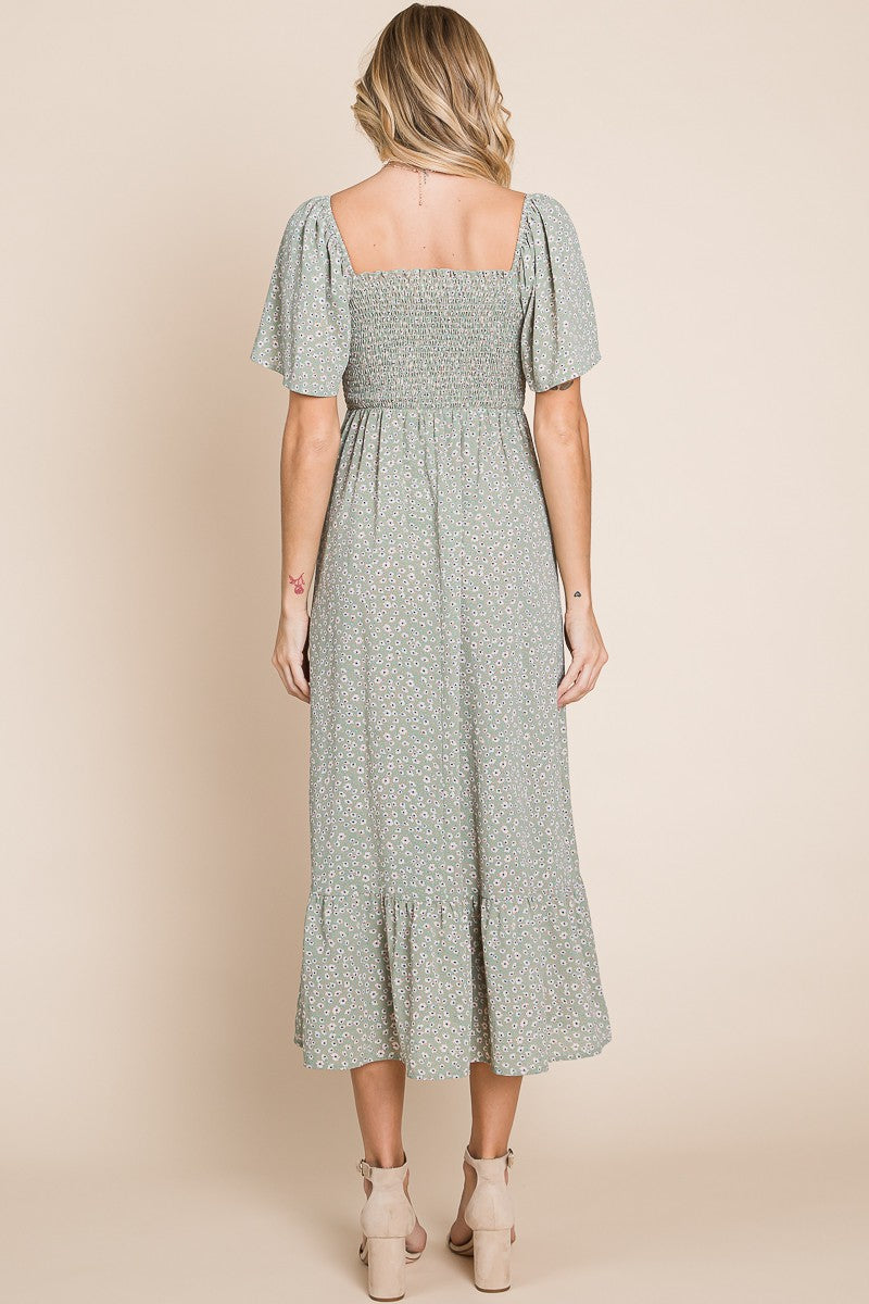 Petra Floral Midi Dress