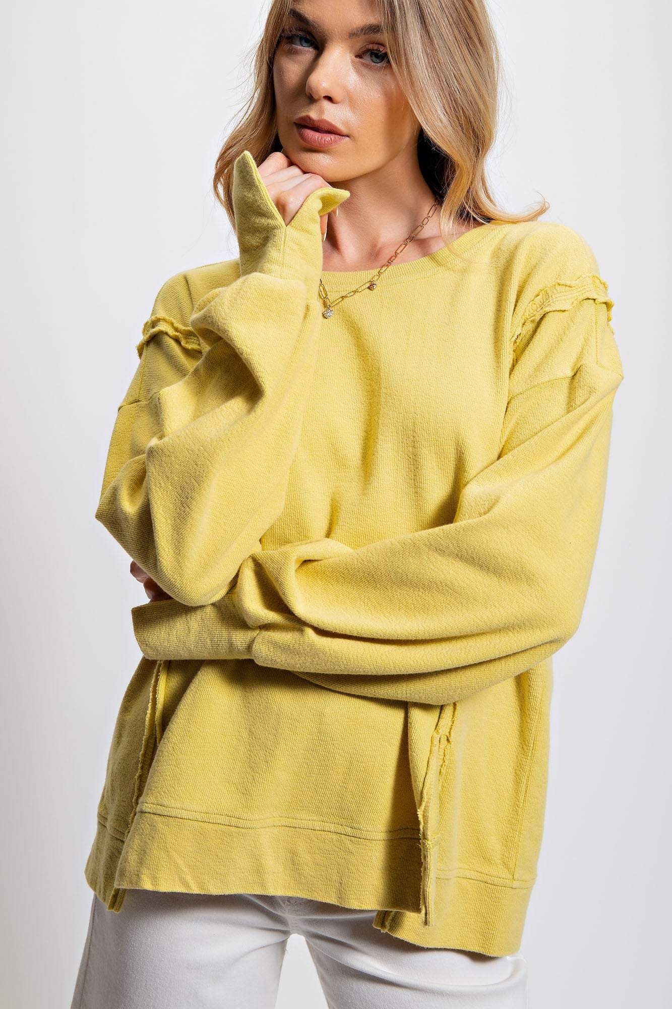 Raw Seam Pullover