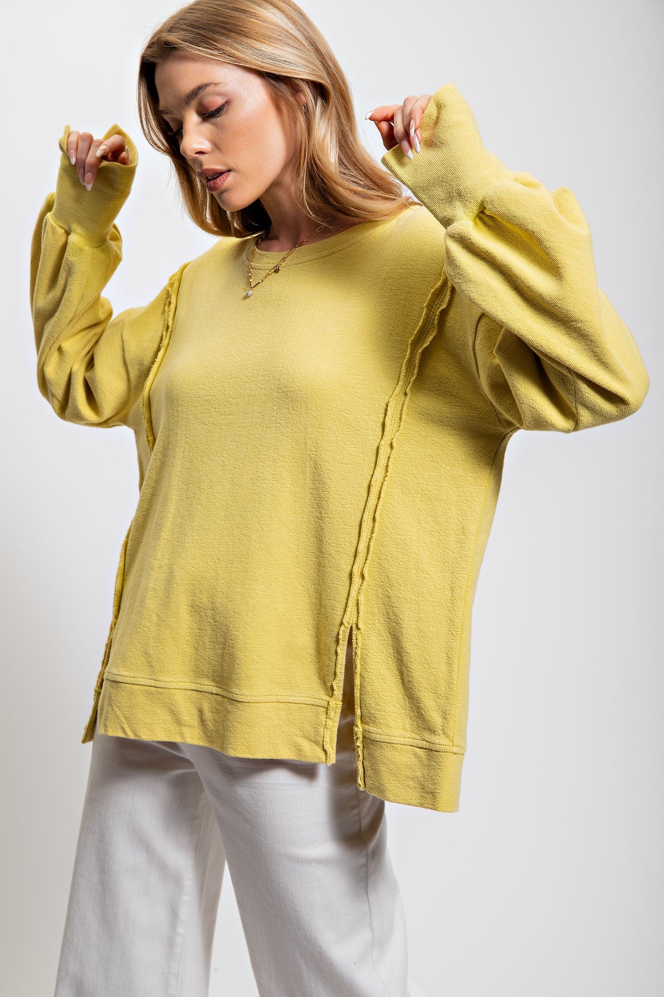 Raw Seam Pullover