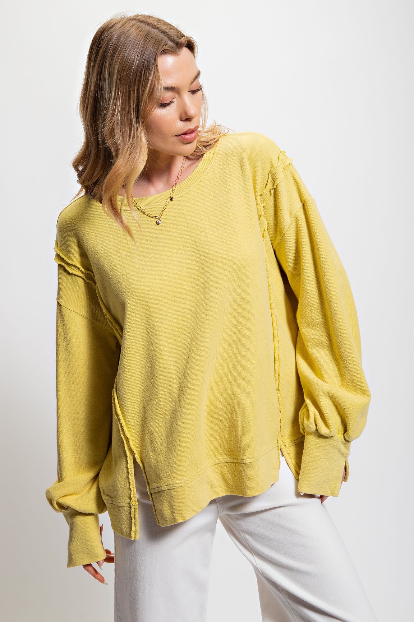 Raw Seam Pullover