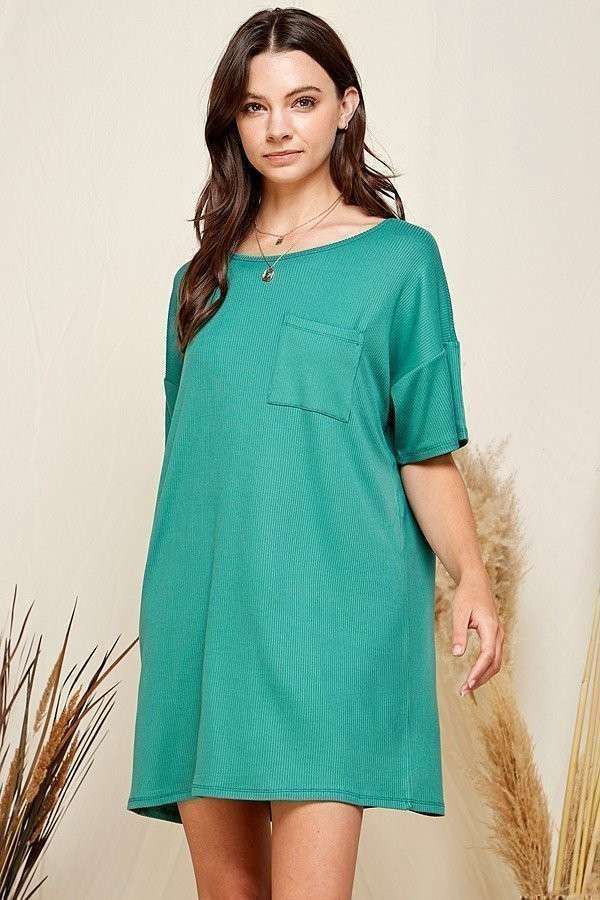 Ribbed Tee Dress
