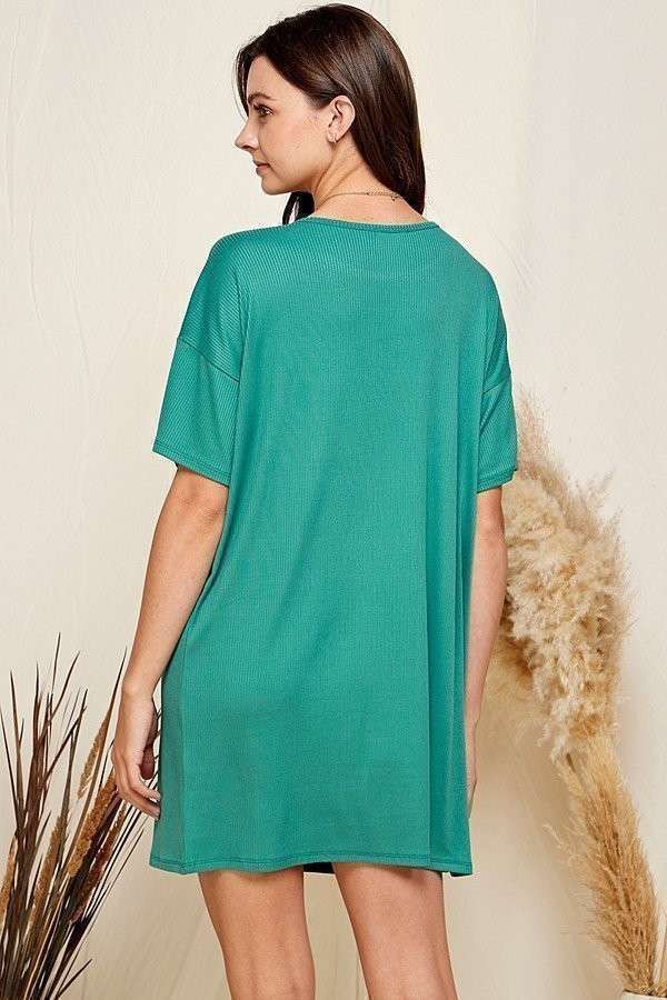 Ribbed Tee Dress