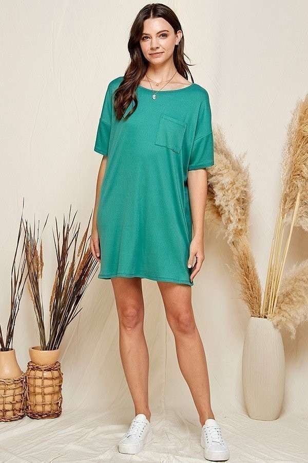 Ribbed Tee Dress