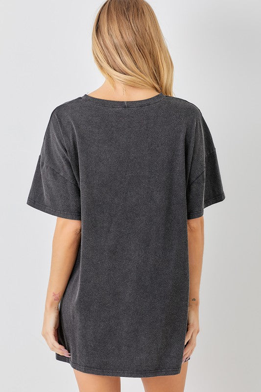 Sequin Star Tee Dress