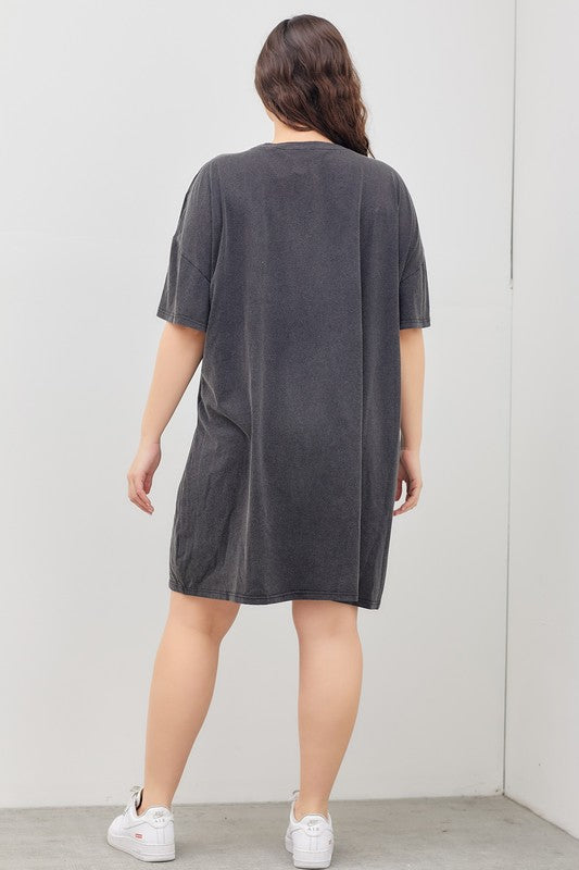 Sequin Star Tee Dress
