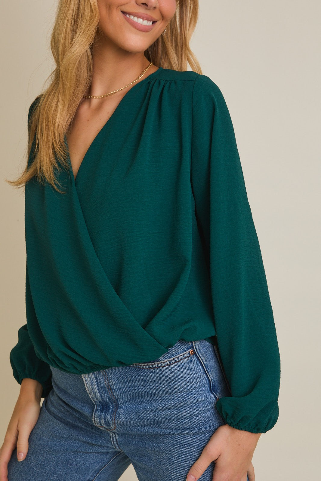 Skyler Surplice Blouse