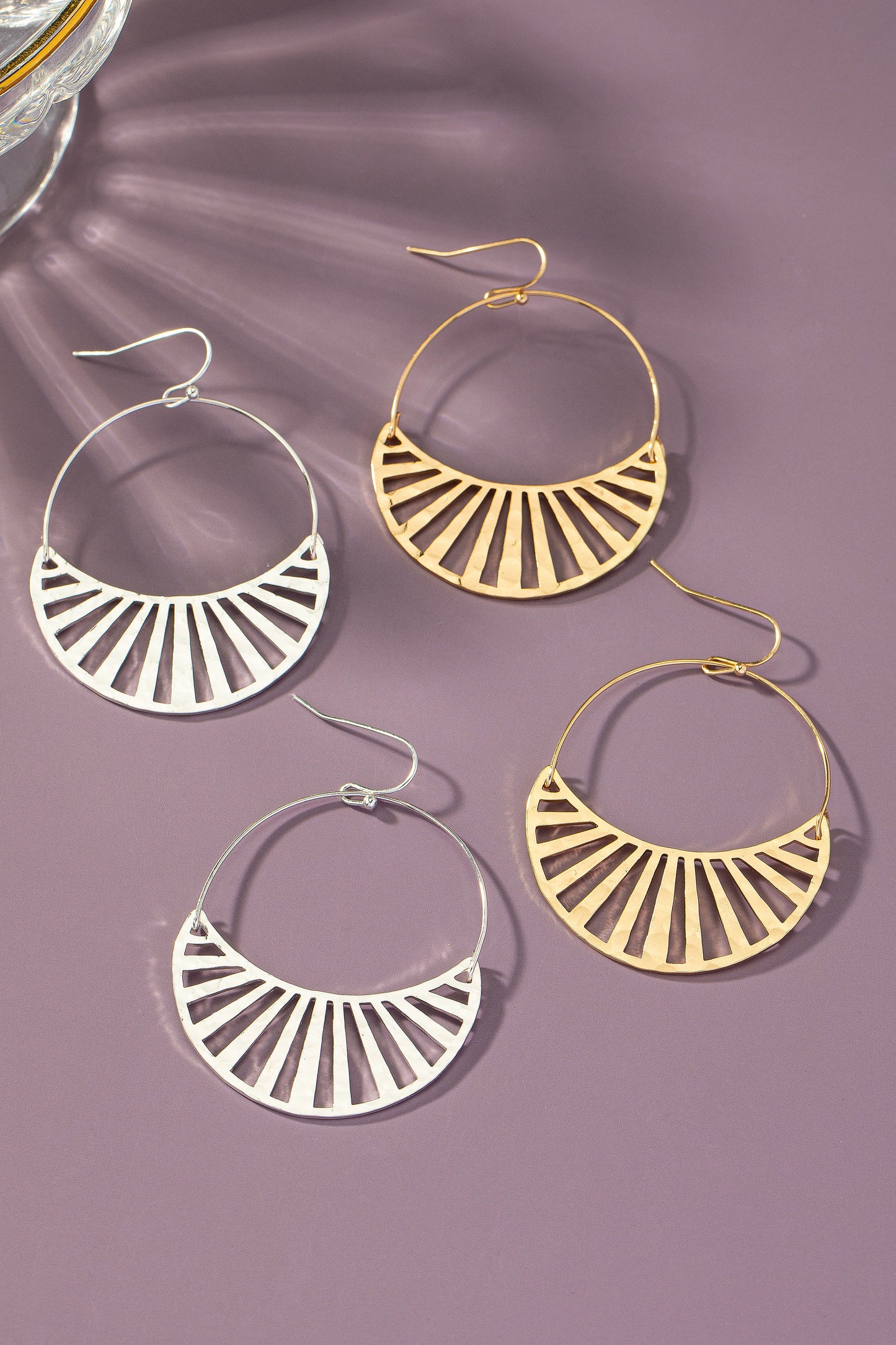 Slated Crescent Earrings